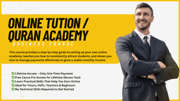 HOW TO BUILT YOUR ONLINE TUTOR / QURAN ACADEMY​